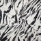 White-Black-Gray Cotton Ink Zebra Printed Lawn Woven Fabric By the Yard